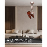 Zidni plafonski ventilator KBS 5238 Nickel+braon as