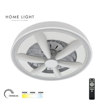 LED PLAFONJERA YL-FAN-G001 48W 2700K 4000K 6500K BELA DIMOBILNA HOME LIGHT