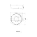 Led plafonska lampa ZARA 48046D5 Globo lighting dimenzije