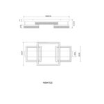 Led plafonska lampa ZARA 48047D2 Globo lighting pesak e