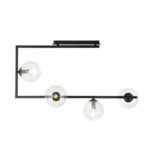 M10770-4 LUSTER CRNI 4xE27 MITEA LIGHTING