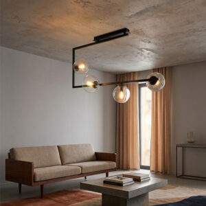 M10770-4 LUSTER CRNI 4xE27 MITEA LIGHTING Prostor