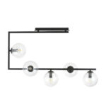 M10770-5 LUSTER CRNI 5xE27 MITEA LIGHTING