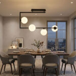 M10771-4 LUSTER CRNI 4xE27 MITEA LIGHTING prostor