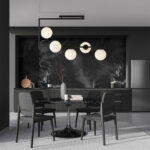 M10771-5 luster crni 5xE27 Mitea Lighting Prostor