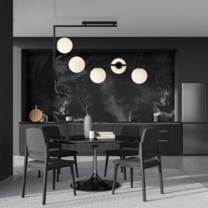 M10771-5 luster crni 5xE27 Mitea Lighting Prostor