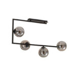 M10772-4 LUSTER CRNI 4xE27 MITEA LIGHTING