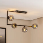 M10772-4 LUSTER CRNI 4xE27 MITEA LIGHTINGb