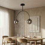 M11098-2 LUSTER CRNI 2xE27 MITEA LIGHTING prostor