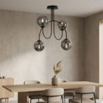 M11099-4 LUSTER CRNI 4xE27 MITEA LIGHTING Prostor