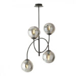 M11100-4 LUSTER CRNI 4xE27 MITEA LIGHTING