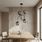 M11100-4 LUSTER CRNI 4xE27 MITEA LIGHTING Prostor