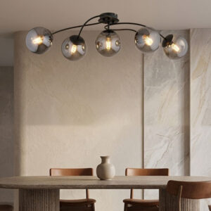 M11101-5 LUSTER CRNI 5xE27 MITEA LIGHTING Prostor