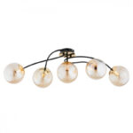 M11102-5 LUSTER CRNI 5xE27 MITEA LIGHTING