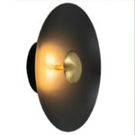 M11113-CGD LED ZIDNA LAMPA CRNO ZLATNA 3000K MITEA LIGHTING c