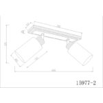 SPOT LAMPA ROWENA 15977-2 GLOBO LIGHTING dimenzije