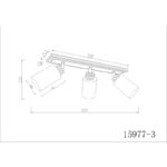 SPOT LAMPA ROWENA 15977-3 GLOBO LIGHTING dimenzije