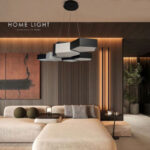 VESTA 569 LUSTER 108W 3000K CRNA BELA HOME LIGHT Prostor