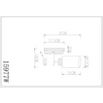 ZIDNA LAMPA ROWENA 15977W GLOBO LIGHTING dimenzije