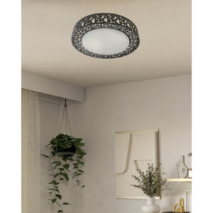 LED PLAFONJERA CRNA 24W DALJINSKI XENON LIGHT