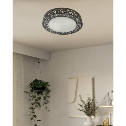 LED PLAFONJERA CRNA 24W DALJINSKI XENON LIGHT