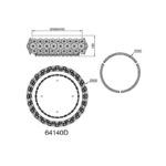 KRISTALNI LUSTER DIANN 64140D GLOBO LIGHTING dimenzije