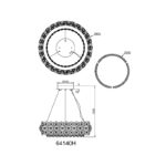 KRISTALNI LUSTER DIANN 64140H GLOBO LIGHTING g