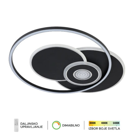 LED PLAFONSKA LAMPA F2103-36C BK FORMA