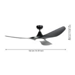 PLAFONSKI VENTILATOR PORTSEA 35114 EGLO dimenzije