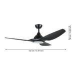 PLAFONSKI VENTILATOR TUNITAS 35127 EGLO dimenzije