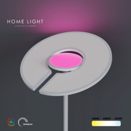 Podna lampa LT400CR 40W + 8W RGB bela CCT home light rgb