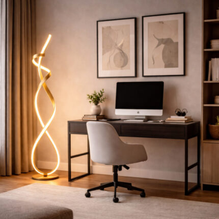 SOLEA 136 podna lampa 36W 3000K u cappuccino home light u prostoru 2