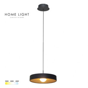 SOLEA 66 visilica 12W CCT crno drvo home light
