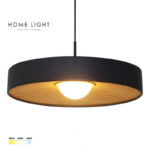 SOLEA 66 visilica 12W CCT crno drvo home light a