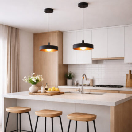 SOLEA 66 visilica 12W CCT crno drvo home light u prsotoru