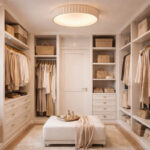 SOLEA 71 LED plafonjera 40W CCT cappuccino home light u prostoru