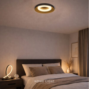 SOLEA 72 LED plafonjera 24W CCT crna home light u prostoru