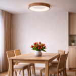 SOLEA 78 LED plafonjera 20W CCT Drvo home light u prostoru