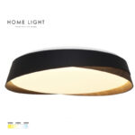 SOLEA 79 LED plafonjera 20W CCT Crna Drvo Home light