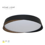 SOLEA 79 LED plafonjera 20W CCT Crna Drvo Home light a