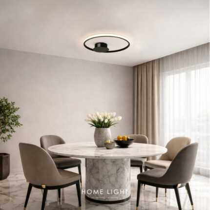 SOLEA 86 LED PLAFONJERA 22W 3000K CRNA HOME LIGHT u prostoru