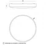 Solea 87 led plafonjera 40w cct dimabilna bela home light dimenzije'