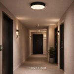 Solea 87 led plafonjera 40w cct dimabilna crna home light u prostoru
