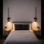 Solea 99 zidna lampa 4w 3000k crna home light u prostoru
