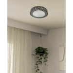 LED PLAFONJERA CRNA 18W DALJINSKI XENON LIGHT moderna