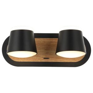 LED ZIDNA LAMPA F2077-16Z BK+WD FORMA