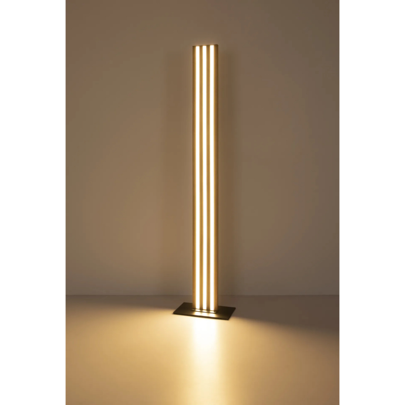 Led podna lampa Hayden 67347S drvene letvice Globo lighting d