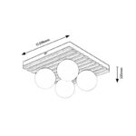 Noxelle plafonska lampa 71462 Rabalux dimenzije