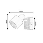 Noxelle spot lampa 73420 Rabalux dimenzije