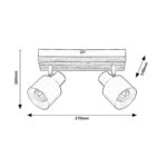 Noxelle spot lampa 73421 Rabalux dimenzije